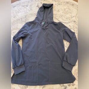 GT Size extra Small Grey Long Sleeve Scrub Top